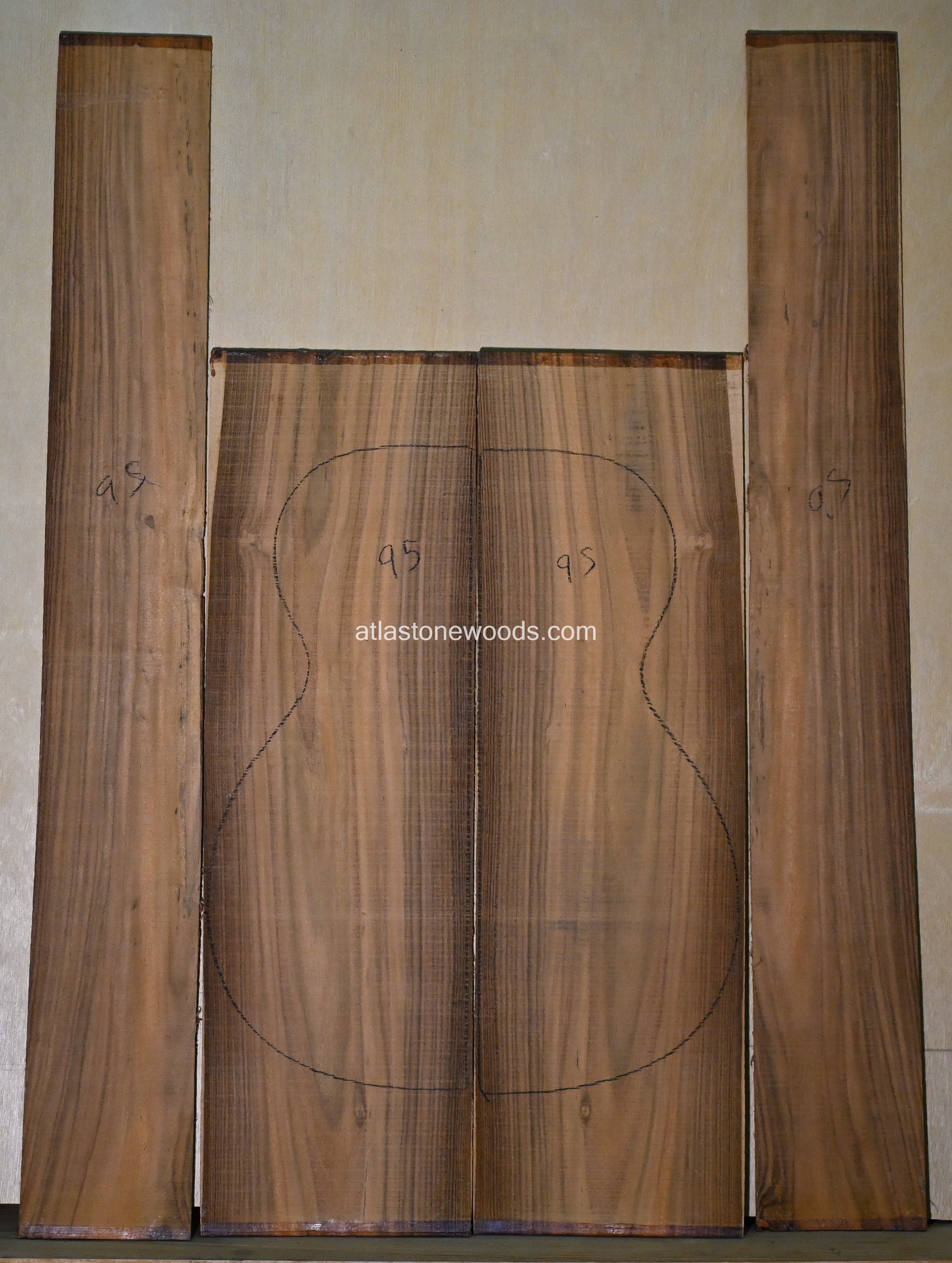 Set de Fondo y Aros - Bocote (Cordia elaeagnoides)