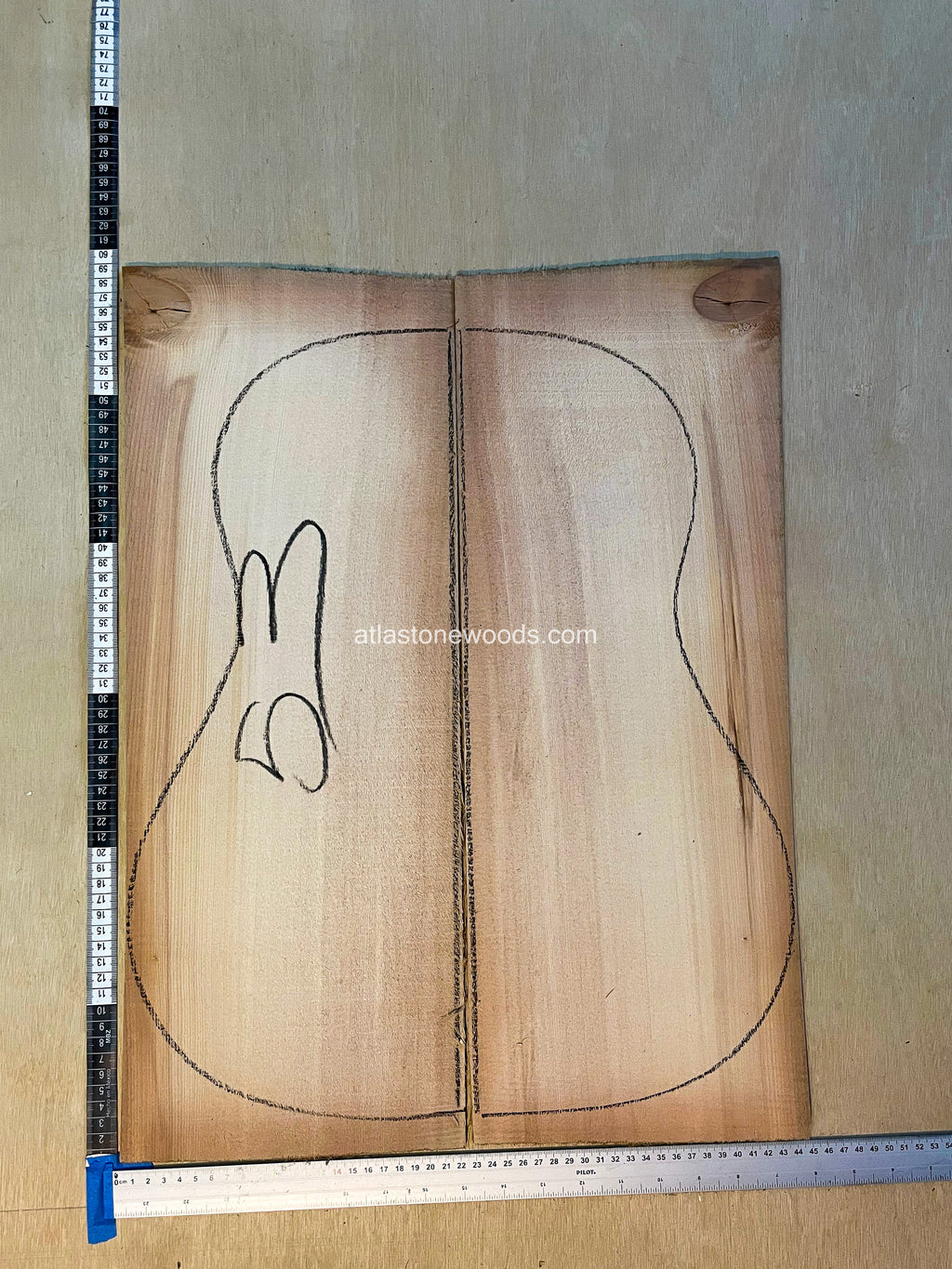 Sitka spruce guitar top