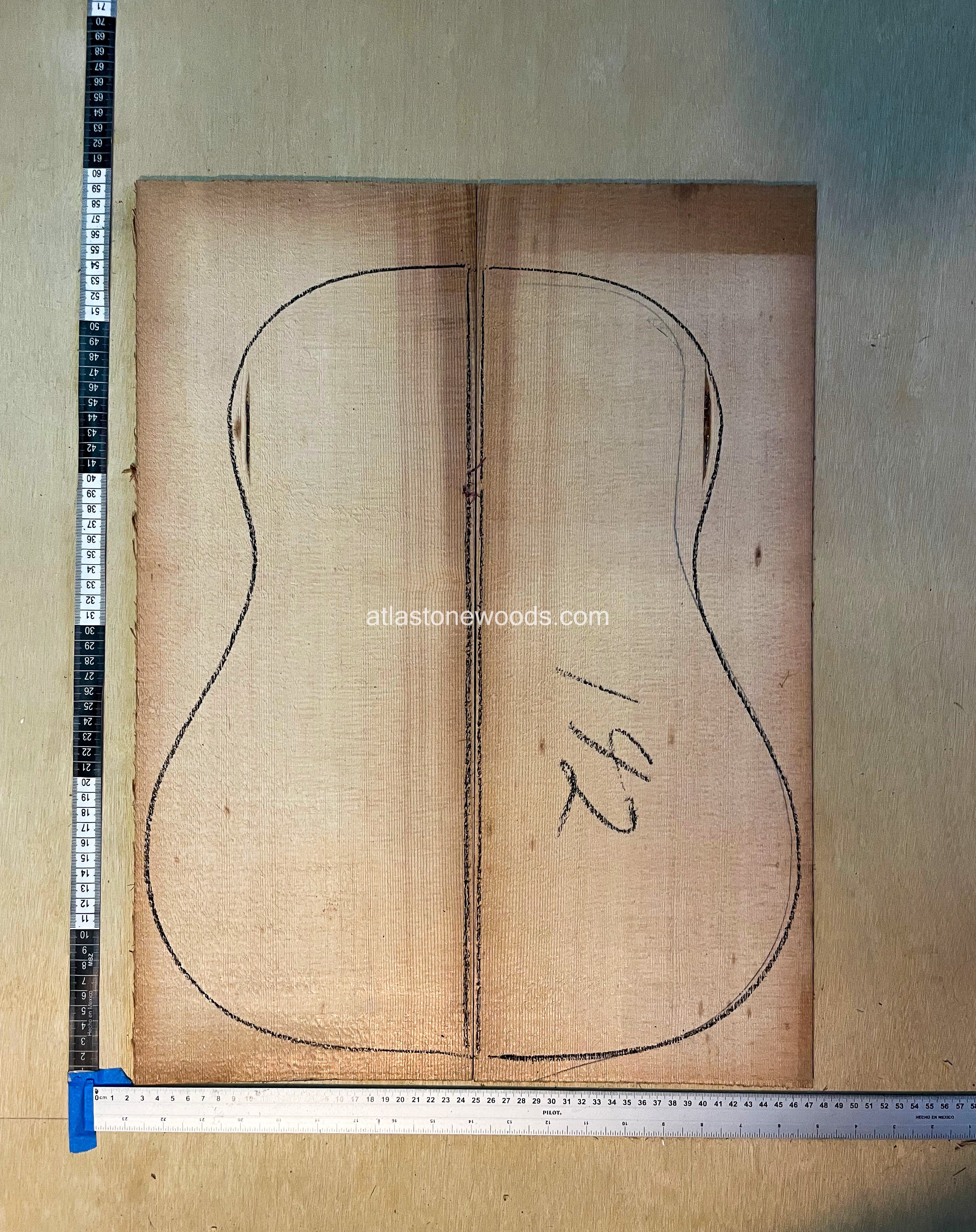 Sitka spruce guitar top