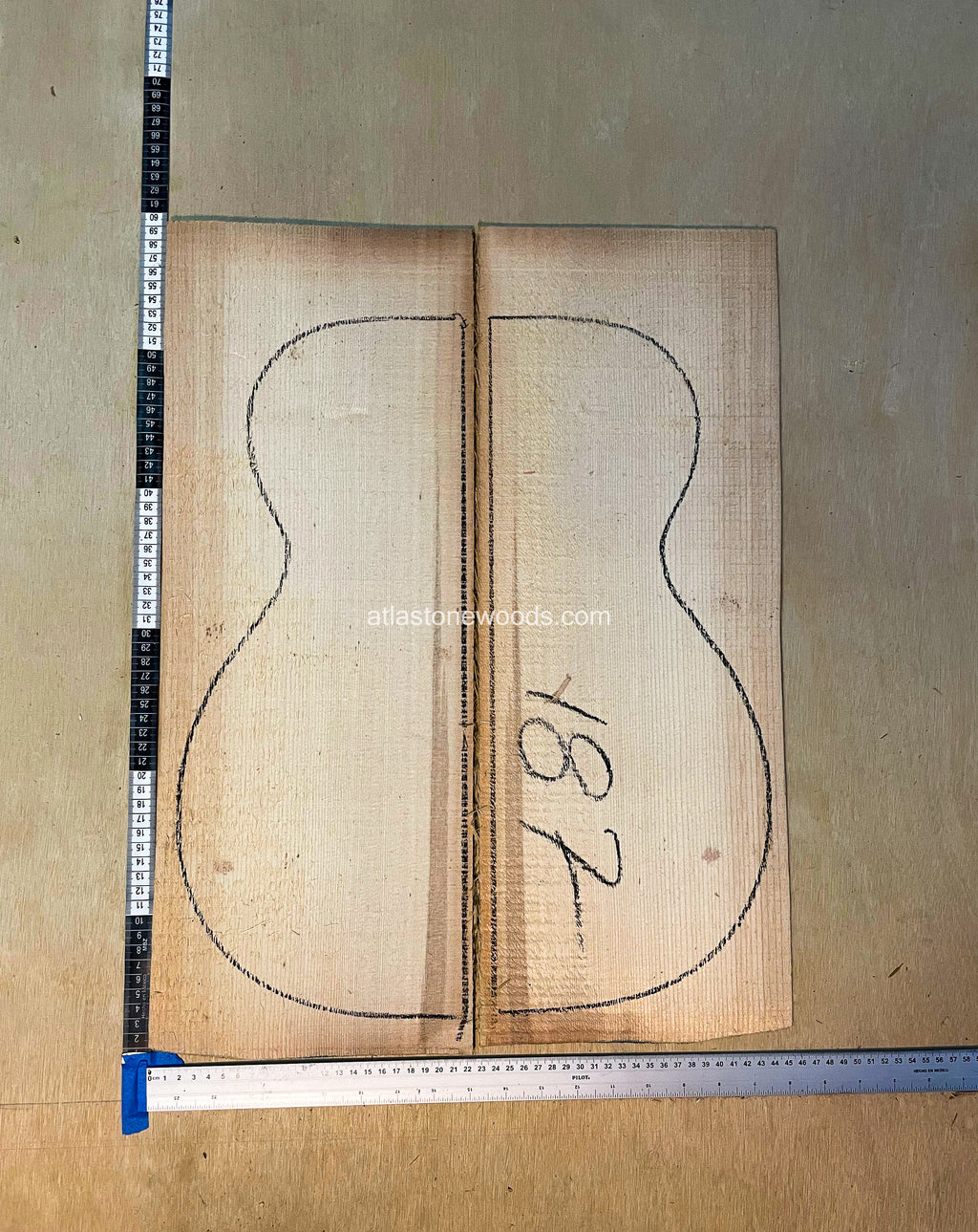 Sitka spruce guitar top