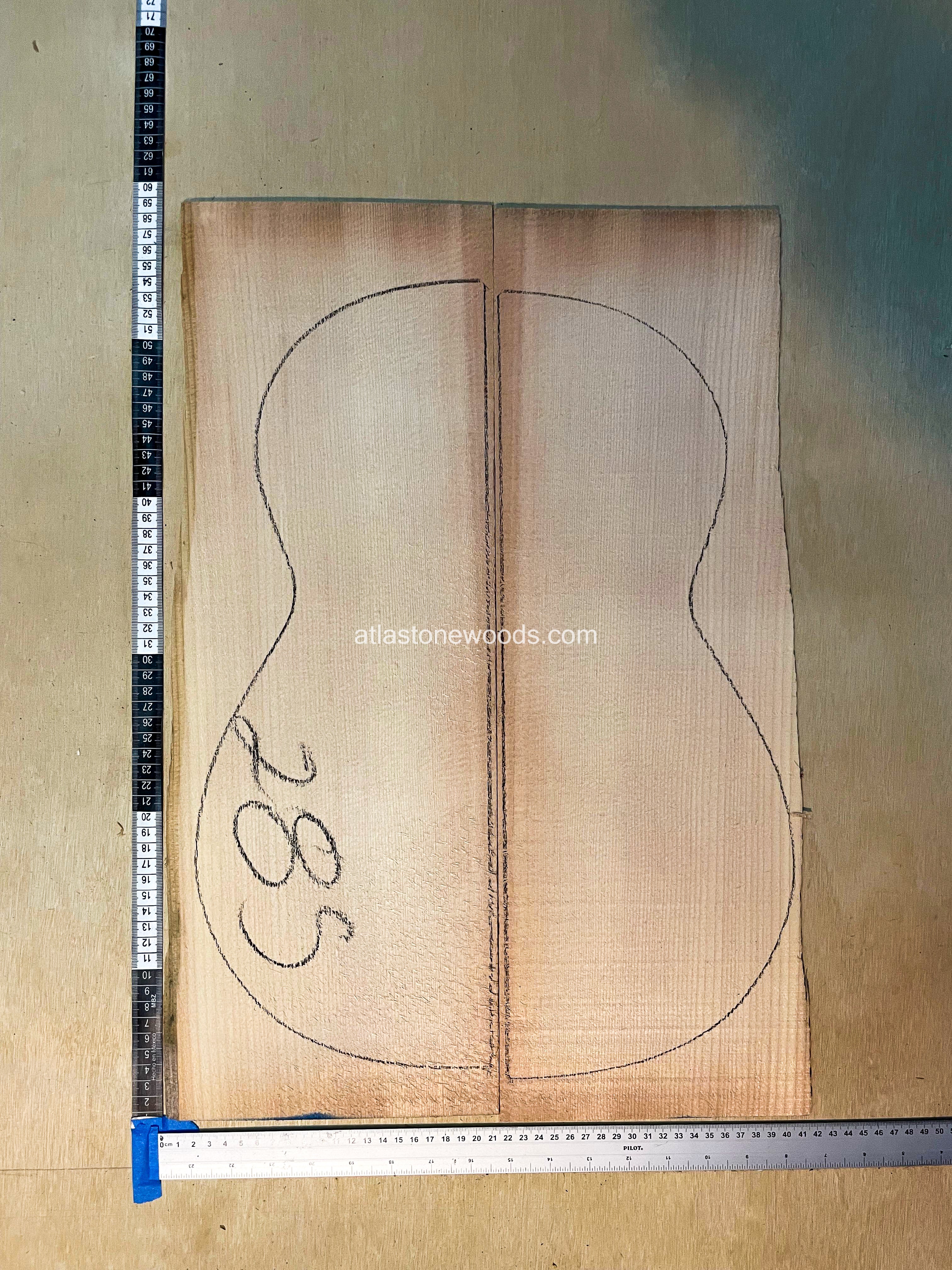 Sitka spruce guitar top