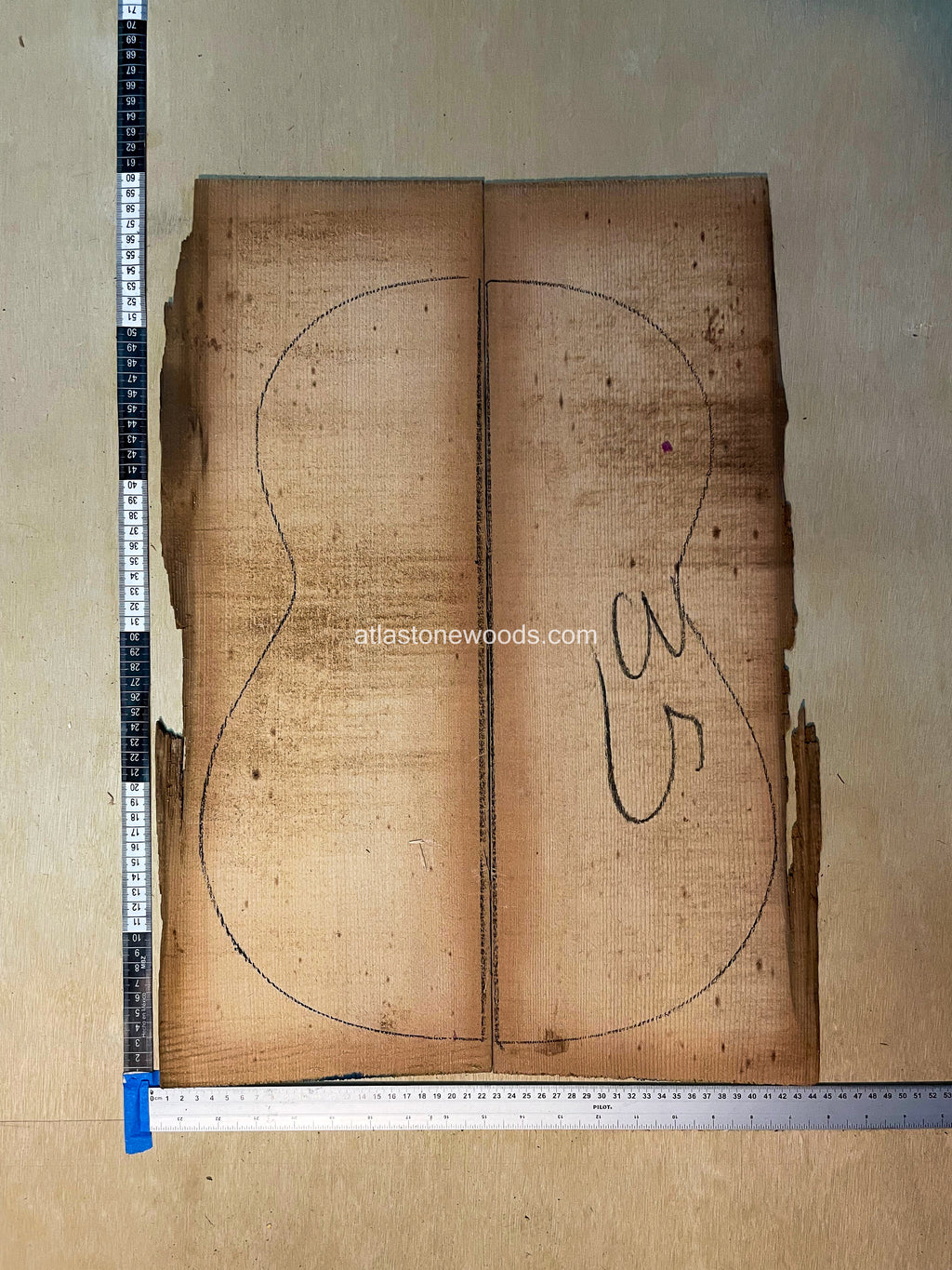 Sitka spruce guitar top