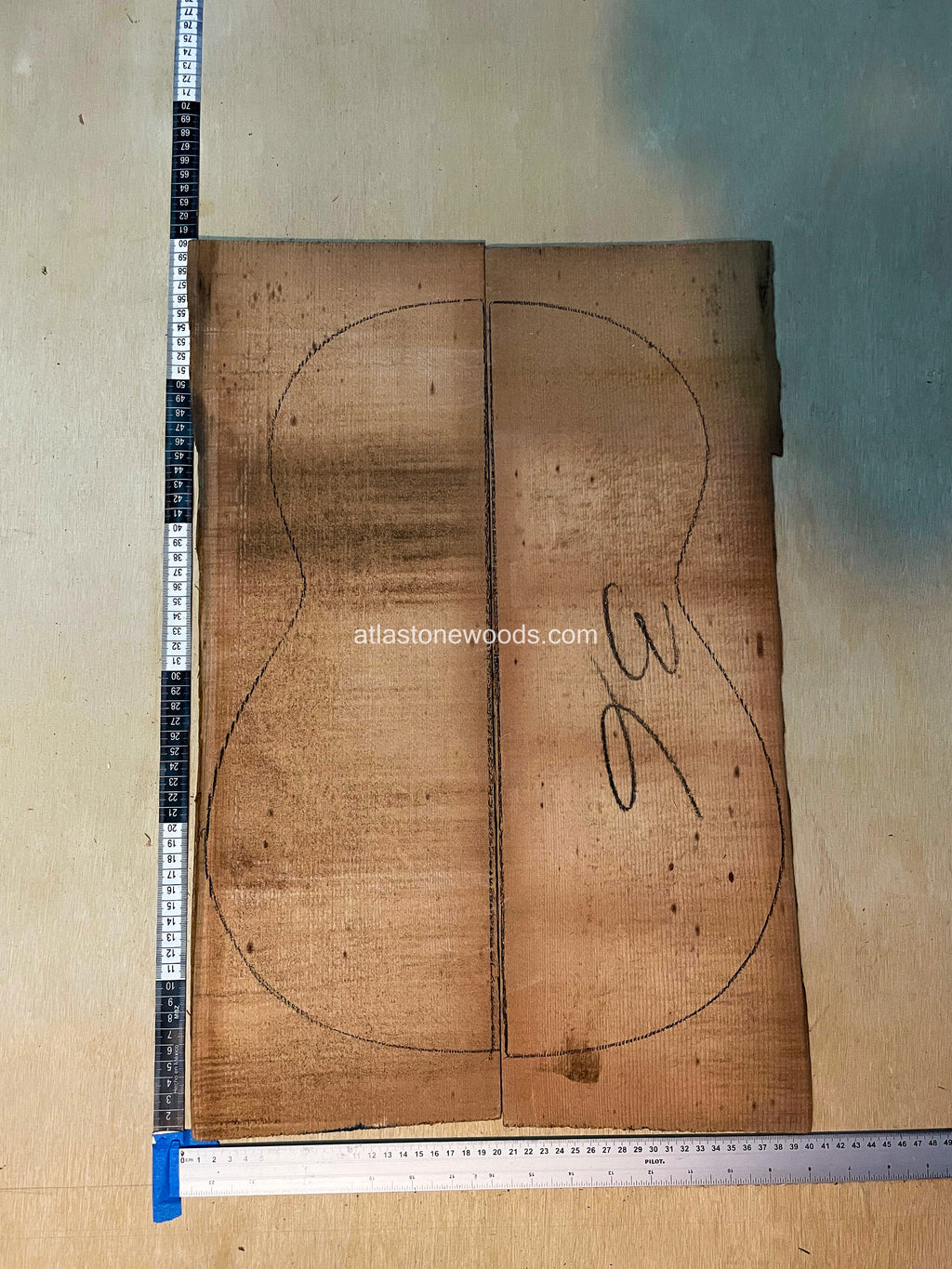 Sitka spruce guitar top