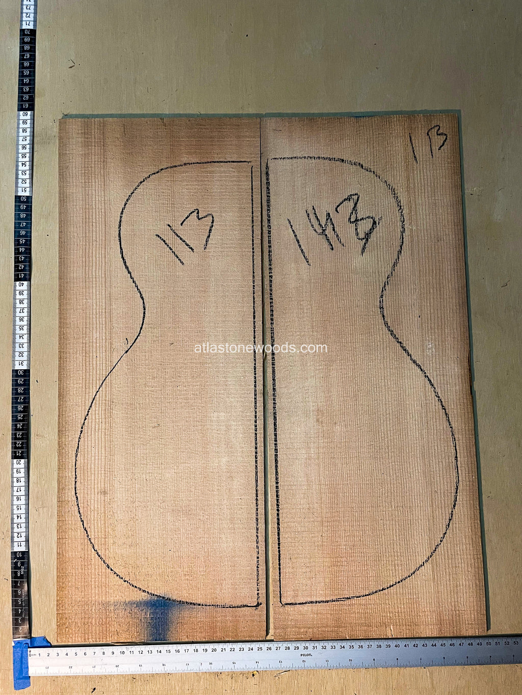 Sitka spruce guitar top