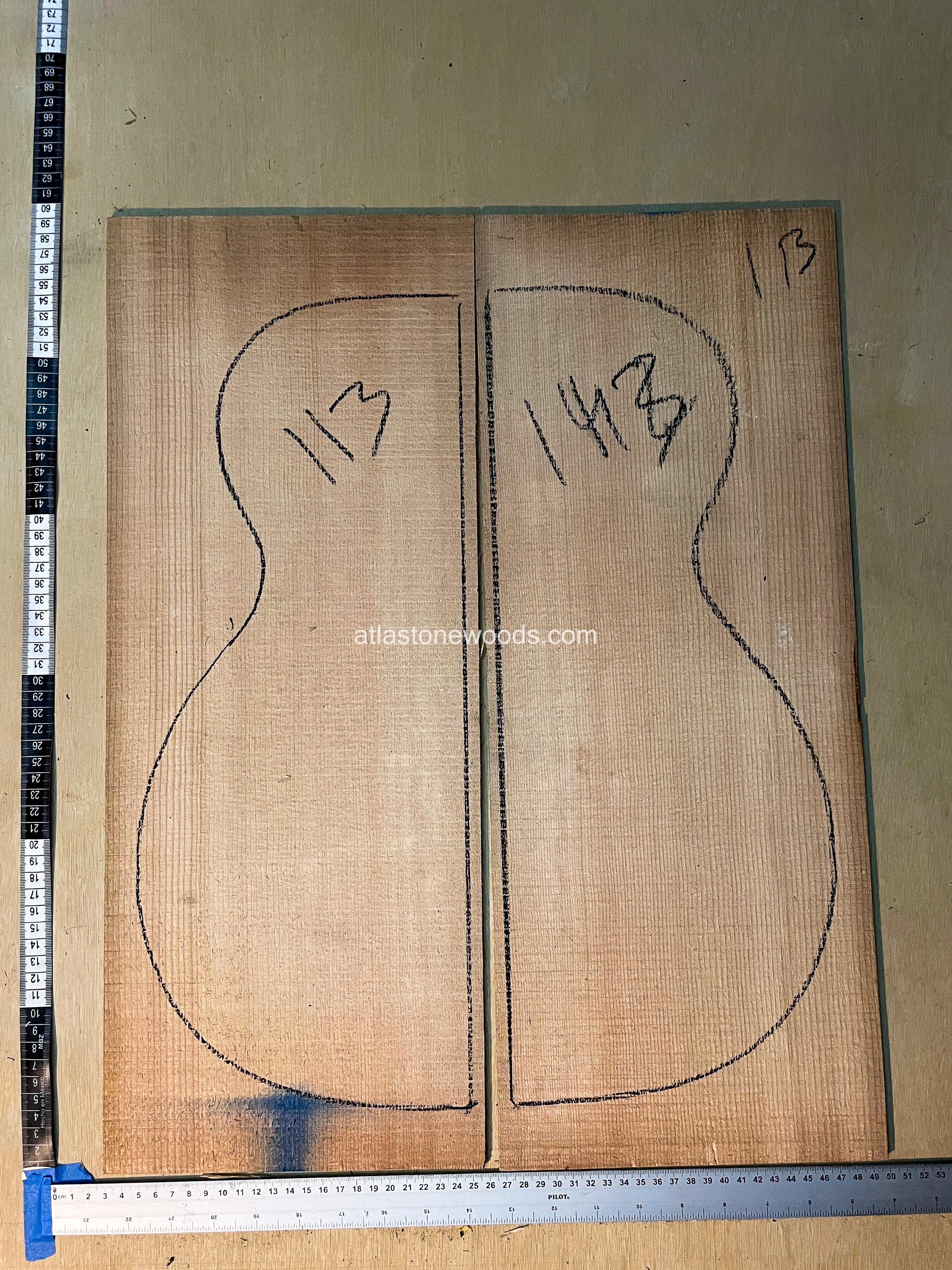 Sitka spruce guitar top