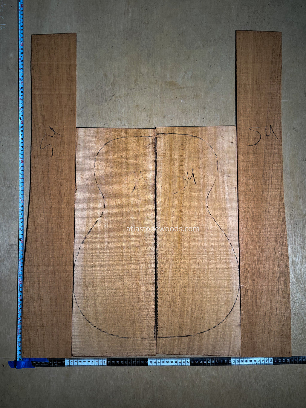 Caoba hondureña (Swietenia macropylla king) - Corte Radial (Quarter Sawn)